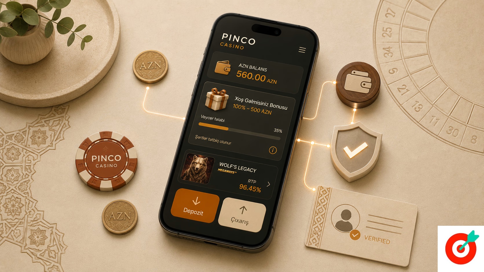 Smartfonda Pinco casino mobil versiyası